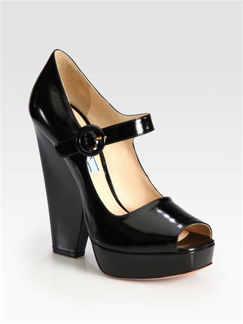 black prada heels for sale|Prada black platform boots.